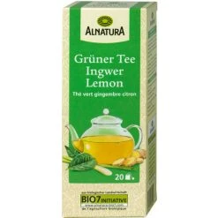 Alnatura Bio Grüner Tee Ingwer Lemon 20ST 30G