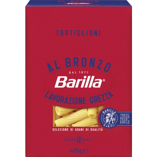 Barilla Tortiglioni Al Bronzo 400G