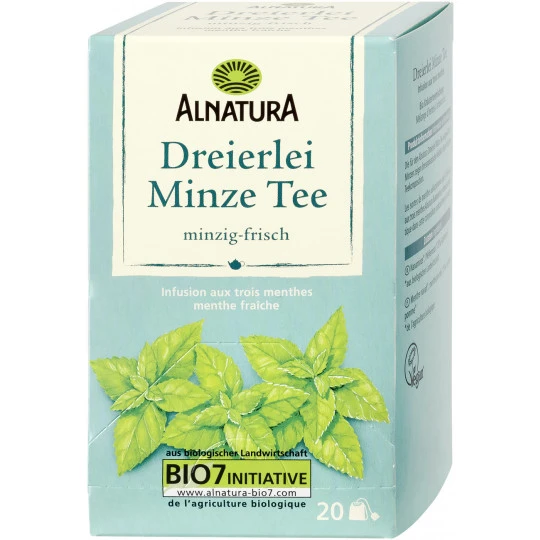 Alnatura Bio Dreierlei Minze Tee 20ST 30G