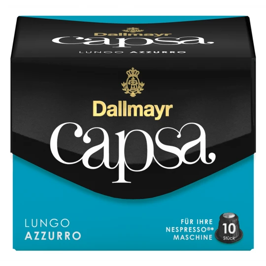 Dallmayr Capsa Lungo Azzurro Intensität 8 Kaffeekapseln 10ST 56G