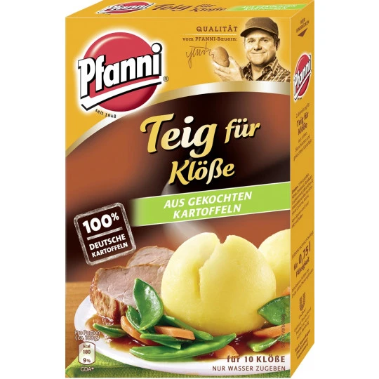 Pfanni Teig Für Klöße Aus Gekochten Kartoffeln Für 10 Stück 275G