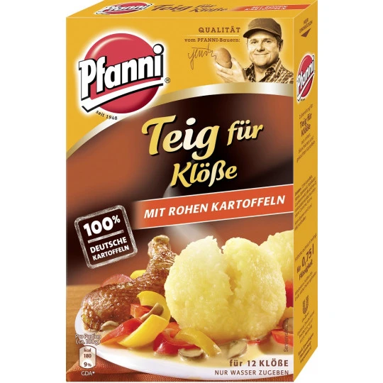 Pfanni Teig Für Klöße Mit Rohen Kartoffeln Für 12 Stück 330G